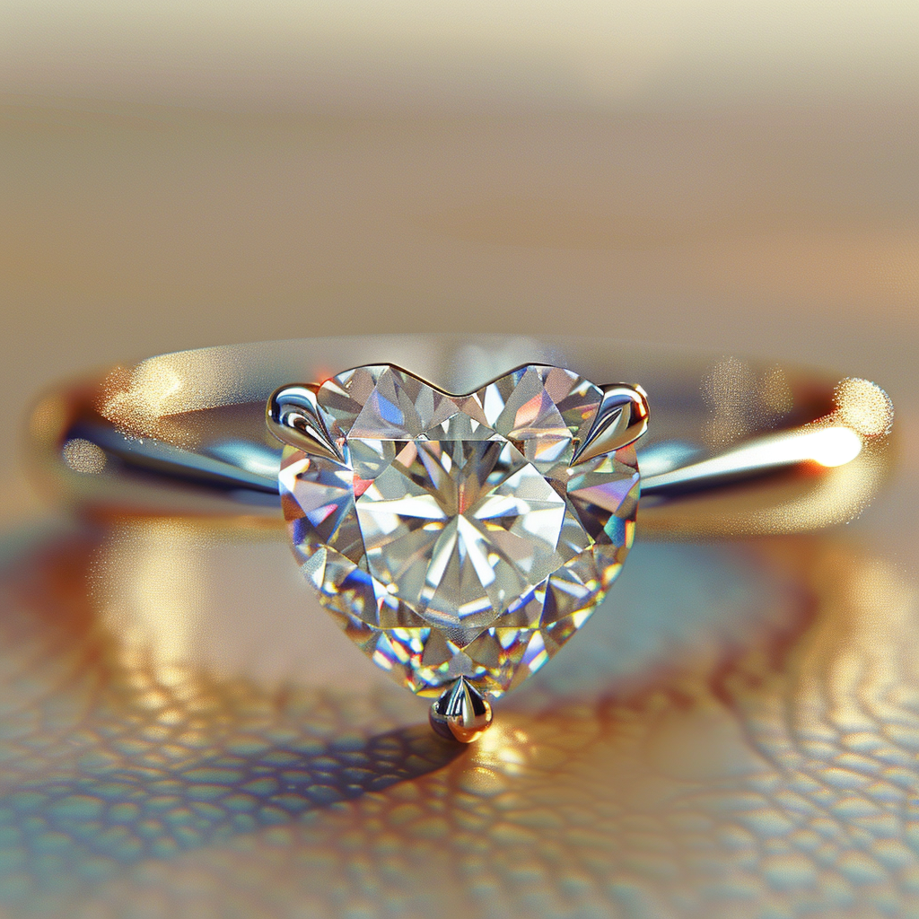 Beloved Minimalist Heart Diamond Ring
