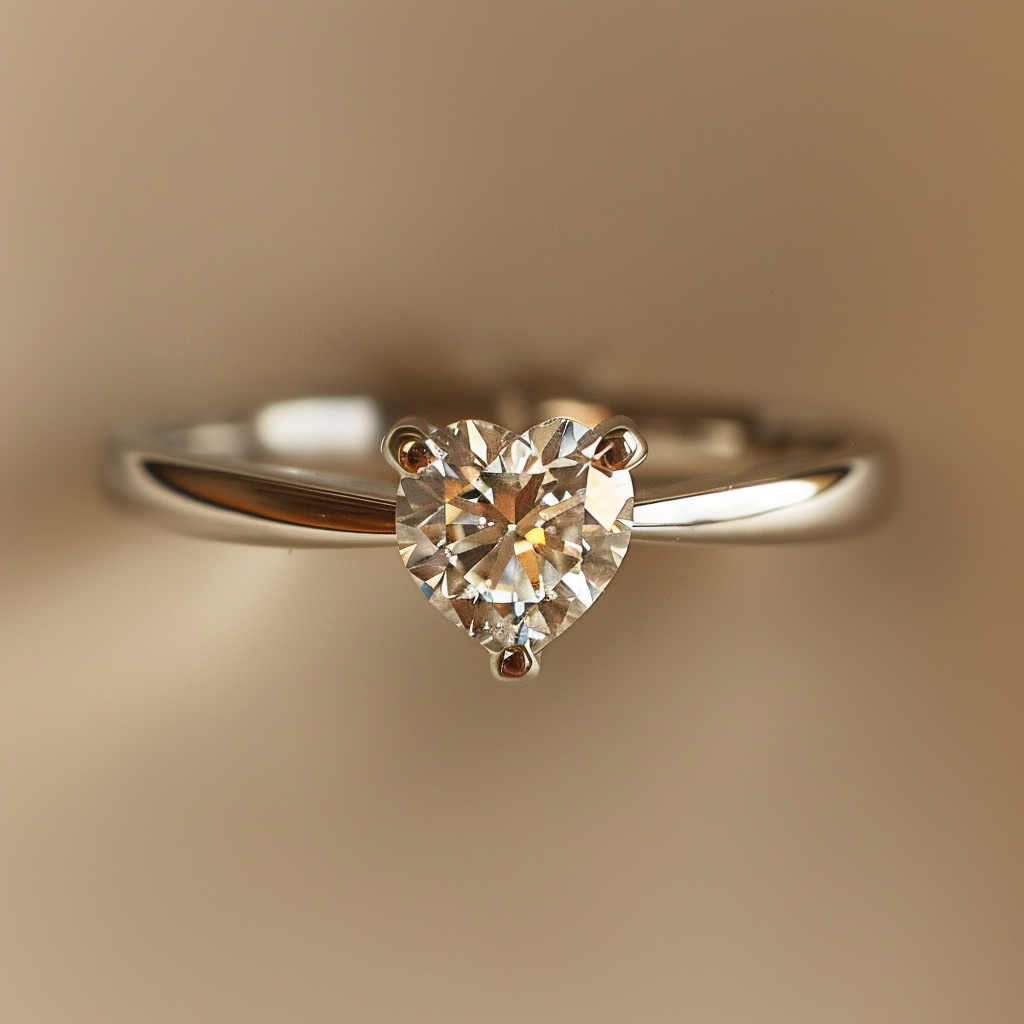 Beloved Minimalist Heart Diamond Ring