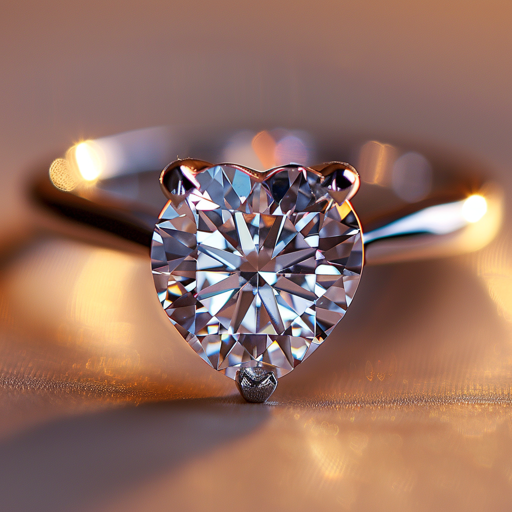 Beloved Minimalist Heart Diamond Ring