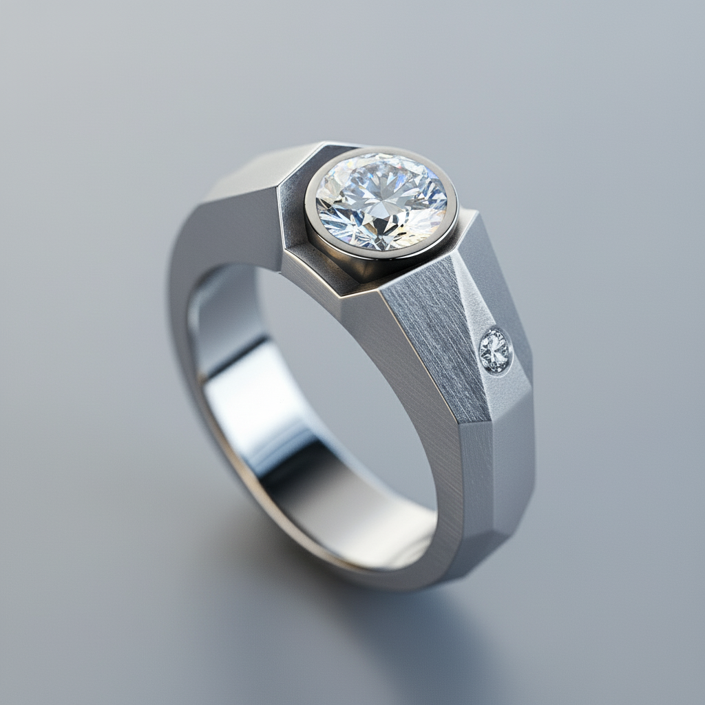 Ace Link Golf Minimalist Solitaire Ringvanguardjewels Ring