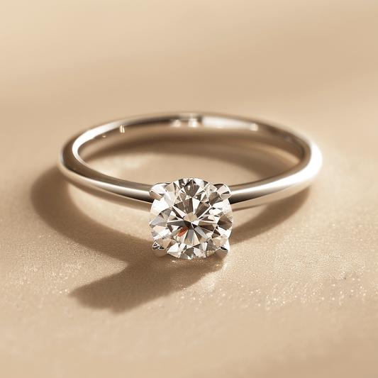 “Promise of True Love” Diamond Ring，simple and pure