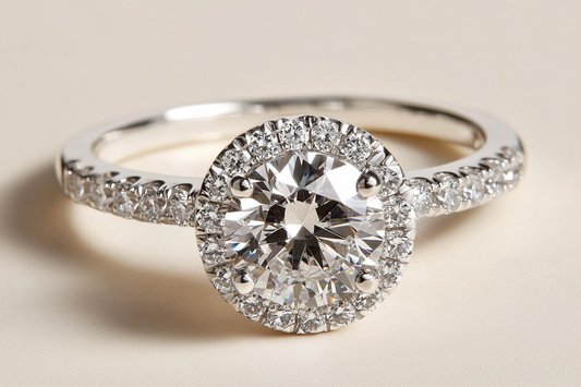 Elegant Love Diamond Ring with a Touch of Grace