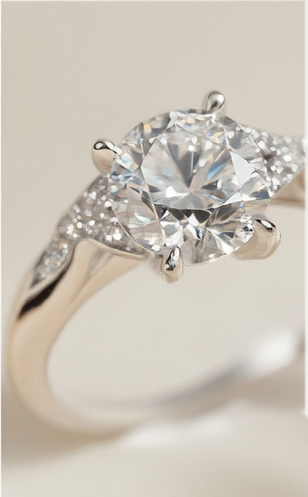 Ink Rhythm Promise Diamond Ring