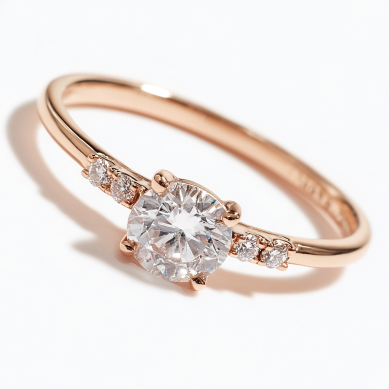 Rose Promise·Glistening Engagement Ring