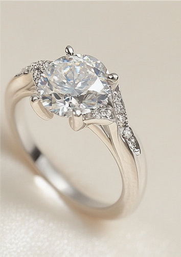 Ink Rhythm Promise Diamond Ring