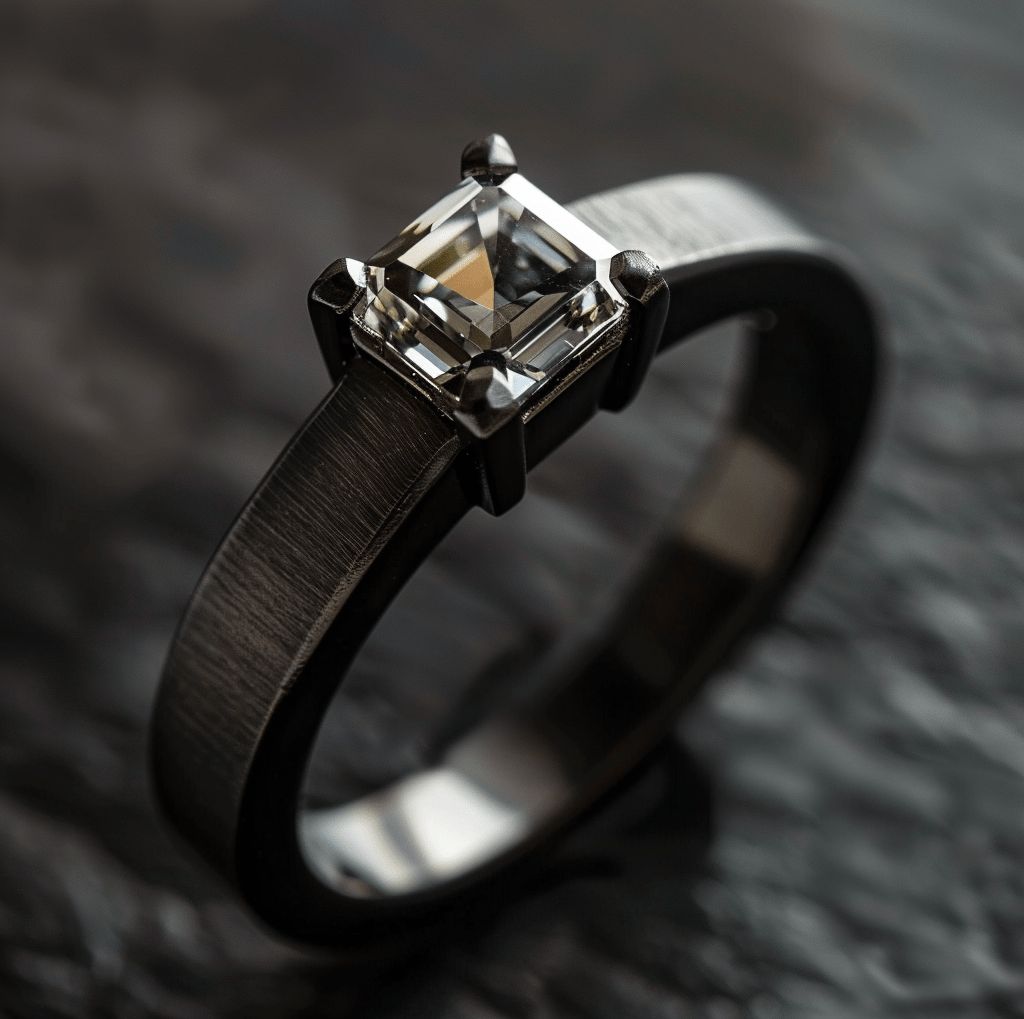 Black Vortex Edge CEO Diamond Signet Ringvanguardjewels Ring