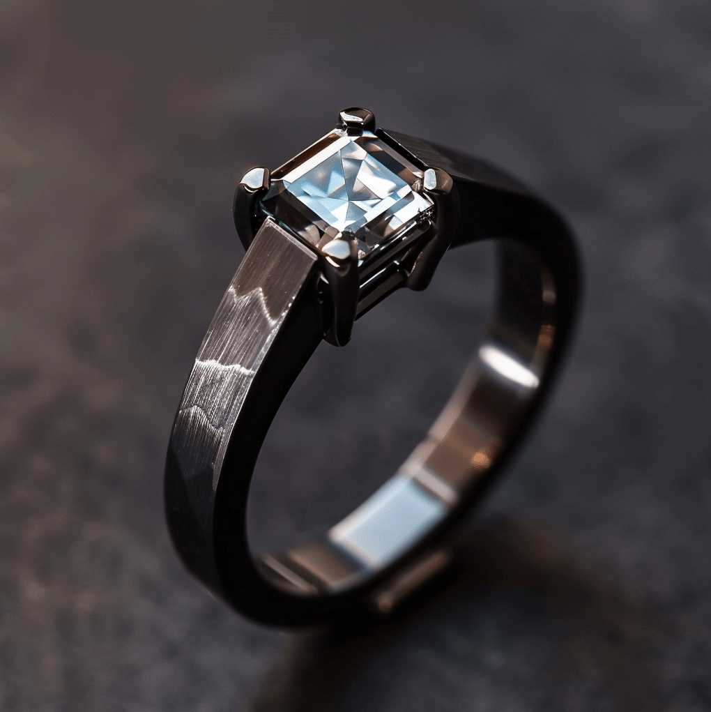 Black Vortex Edge CEO Diamond Signet Ringvanguardjewels Ring