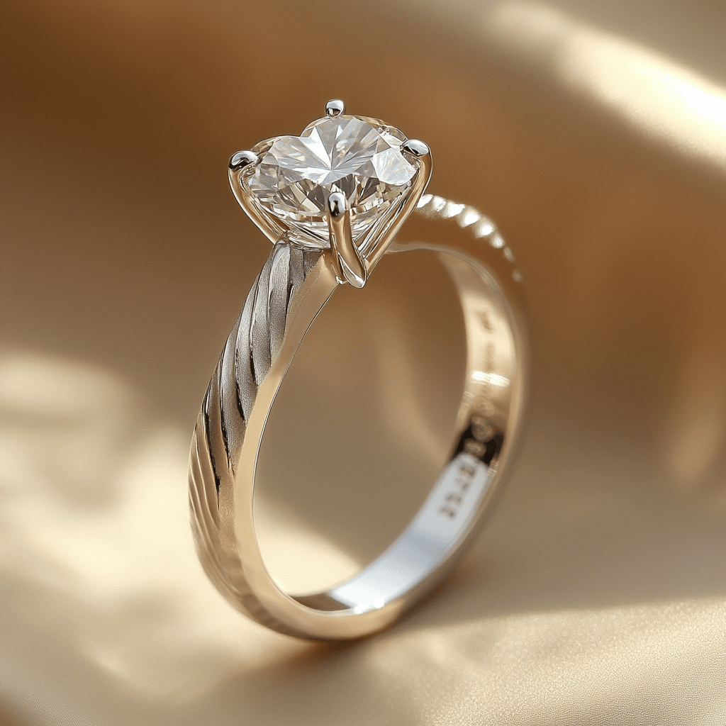 Eternal Rings · Platinum Heart Solitairevanguardjewels Ring