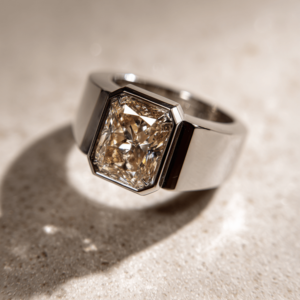 Mixologist Vertex-Men's Radiant Cut Diamond Ringvanguardjewels Ring