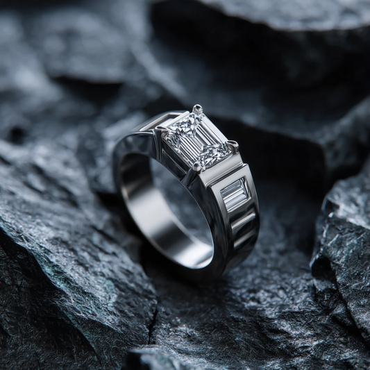 The Guardian's 2.2 carats Emerald Lab-grown Diamond Ring